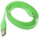 Cablu plat Micro USB verde