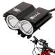 Far bicicleta cu LED-uri, X2 Cree XM-L U2 SolarStorm, acumulator inclus